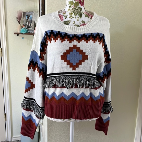 Chelsea & Violet Sweaters - Chelsea and Violet Tribal Sweater